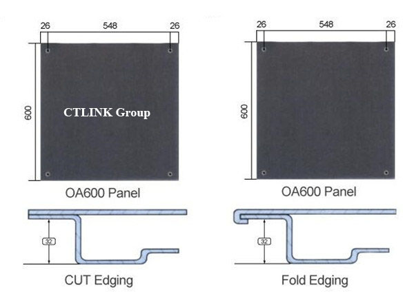 Edging-of-oa-bare-steel-raised-floor-panel